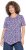 Ulla Popken Floral Pointed Hem Short Sleeve Tee Purple - Apdrukāti T-krekli sievietēm - 
