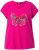 Ulla Popken Free Spirit Butterfly Cap Sleeve Graphic Tee Magenta Pink - Apdrukāti T-krekli sievietēm - 
