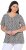 Ulla Popken Cactus Print Short Sleeve V-Neck Tee Graphite Grey - Apdrukāti T-krekli sievietēm - 