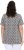 Ulla Popken Cactus Print Short Sleeve V-Neck Tee Graphite Grey - Apdrukāti T-krekli sievietēm - 