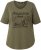 Ulla Popken Beaded Short Sleeve Graphic Tee Olive - Apdrukāti T-krekli sievietēm - 