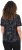 Ulla Popken Abstract Animal Print Short Sleeve Tee Black - Apdrukāti T-krekli sievietēm - 