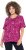 Ulla Popken Abstract Animal Print Short Sleeve Tee Magnolia Red - Apdrukāti T-krekli sievietēm - 