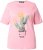 Ulla Popken Cactus Short Sleeve Graphic Tee Pink - Apdrukāti T-krekli sievietēm - 