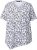 Ulla Popken Bow Print Short Sleeve Pointed Hem Tee Snow White - Apdrukāti T-krekli sievietēm - 