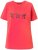 Ulla Popken Bow Short Sleeve Graphic Tee Light Red - Apdrukāti T-krekli sievietēm - 