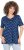 Ulla Popken Tile Print Short Sleeve Pleated Tee Dark Blue - Apdrukāti T-krekli sievietēm - 