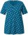Ulla Popken Tile Print Short Sleeve Pleated Tee Teal - Apdrukāti T-krekli sievietēm - 