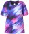 Ulla Popken Cutout Abstract Print Short Sleeve Tee Ink Blue - Apdrukāti T-krekli sievietēm - 