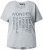 Ulla Popken WONDER Short Sleeve Graphic Tee Light Grey Melange - Apdrukāti T-krekli sievietēm - 