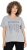 Ulla Popken WONDER Short Sleeve Graphic Tee Light Grey Melange - Apdrukāti T-krekli sievietēm - 