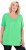 Ulla Popken Essential Front Pleat Tee Mint Green - T-krekli - 