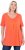 Ulla Popken Essential Front Pleat Tee Pink Coral - T-krekli - 