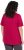 Ulla Popken Essential Front Pleat Tee Dark Raspberry - T-krekli - 