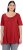 Ulla Popken Essential Front Pleat Tee Poppy - T-krekli - 