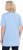 Ulla Popken Essential Front Pleat Tee Light Blue - T-krekli - 