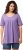 Ulla Popken Essential Front Pleat Tee Pale Lilac - T-krekli - 