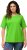 Ulla Popken Piping Accent Functional UVP 50+ Stretch Knit Top Light Green - T-krekli - 