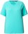 Ulla Popken Piping Accent Functional UVP 50+ Stretch Knit Top Aqua Green - T-krekli - 