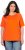 Ulla Popken Piping Accent Functional UVP 50+ Stretch Knit Top Orange Red - T-krekli - 