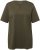 Ulla Popken Essential Notch Neck Stretch Tee Forest Green - T-krekli - 