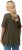 Ulla Popken Essential Notch Neck Stretch Tee Forest Green - T-krekli - 
