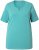 Ulla Popken Essential Notch Neck Stretch Tee Pale Green - T-krekli - 