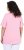 Ulla Popken Essential Notch Neck Stretch Tee Pink - T-krekli - 