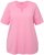 Ulla Popken Essential Notch Neck Stretch Tee Light Pink - T-krekli - 