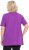 Ulla Popken Essential Notch Neck Stretch Tee Purple - T-krekli - 