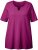 Ulla Popken Essential Notch Neck Stretch Tee Berry - T-krekli - 
