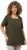 Ulla Popken Essential Square Neck Stretch Tee Forest Green - T-krekli - 
