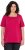 Ulla Popken Essential Square Neck Stretch Tee Dark Raspberry - T-krekli - 