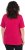 Ulla Popken Essential Square Neck Stretch Tee Dark Raspberry - T-krekli - 