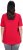 Ulla Popken Essential Square Neck Stretch Tee Red - T-krekli - 