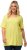 Ulla Popken Essential Square Neck Stretch Tee Lemon Yellow - T-krekli - 