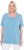 Ulla Popken Essential Square Neck Stretch Tee Light Teal - T-krekli - 