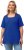 Ulla Popken Essential Square Neck Stretch Tee Cobalt Blue - T-krekli - 