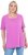 Ulla Popken Essential Square Neck Stretch Tee Cool Pink - T-krekli - 