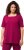 Ulla Popken Essential Square Neck Stretch Tee Magnolia Red - T-krekli - 