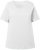 Ulla Popken Double Layer Rounded V-Neck Slim Fit Tee Snow White - T-krekli - 