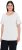 Ulla Popken Double Layer Rounded V-Neck Slim Fit Tee Snow White - T-krekli - 
