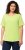 Ulla Popken Double Layer Rounded V-Neck Slim Fit Tee Lime Green - T-krekli - 