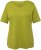 Ulla Popken Double Layer Rounded V-Neck Slim Fit Tee Apple Green - T-krekli - 