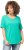 Ulla Popken Double Layer Rounded V-Neck Slim Fit Tee Turquioise Green - T-krekli - 