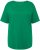 Ulla Popken Double Layer Rounded V-Neck Slim Fit Tee Green Emerald - T-krekli - 