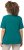 Ulla Popken Double Layer Rounded V-Neck Slim Fit Tee Dark Emerald - T-krekli - 