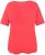 Ulla Popken Double Layer Rounded V-Neck Slim Fit Tee Dark Coral - T-krekli - 