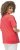 Ulla Popken Double Layer Rounded V-Neck Slim Fit Tee Dark Coral - T-krekli - 