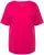 Ulla Popken Double Layer Rounded V-Neck Slim Fit Tee Magenta Pink - T-krekli - 